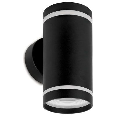 Светильник садово-парковый, 230V 2*GX53, DH1002, черный (на стену вверх/вниз) Feron 11709 фото 1