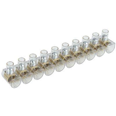 Зажим винтовой концевой изолированный КЗВИ 25мм2 (10x1) IEK UZVK-25-10 фото 1