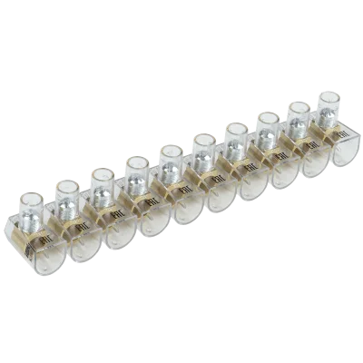 Зажим винтовой концевой изолированный КЗВИ 25мм2 (10x1) IEK UZVK-25-10 фото 1