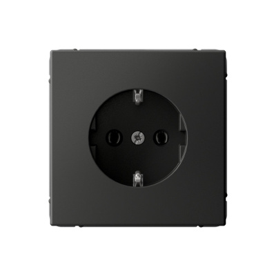 ARTGALLERY РОЗЕТКА с заземлением, 16А, механизм, быстрозажим. клем., БАЗАЛЬТ GAL001 Systeme Electric фото 1