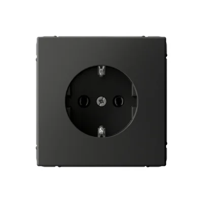 ARTGALLERY РОЗЕТКА с заземлением, 16А, механизм, быстрозажим. клем., БАЗАЛЬТ GAL001 Systeme Electric фото 1