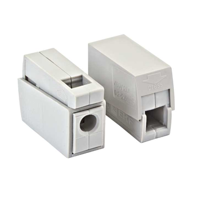 Строительно-монтажная клемма СМК 224-111 проходная на 1 проводник 1,0-2,5(4.0)мм2 PROxima plc-sm EKF фото 1