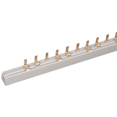 Шина соединительная (гребенка) 3-полюсная (L1 L2 L3) 63А 54 модуля длина 1000мм IEK YNS21-3-063 фото 1