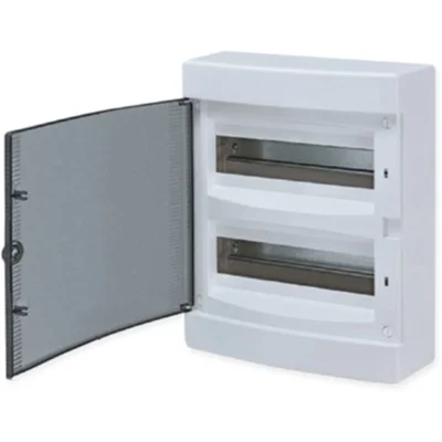 Щит распределительный навесной "Unix" белая дверь 2х12 модулей IP40 PROxima EKF ux-2x12-nw фото 1