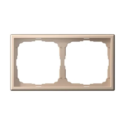 ARTGALLERY 2-постовая РАМКА, универсальная, ПЕСОЧНЫЙ Systeme Electric GAL001202 фото 1