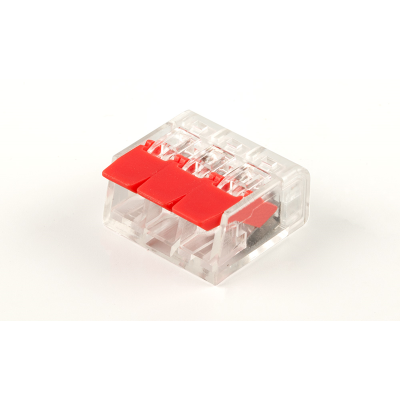 Клемма 3 х (0,08-2,5/4) монтажная LD222-413 [уп. 50шт] STEKKER 32397 фото 2