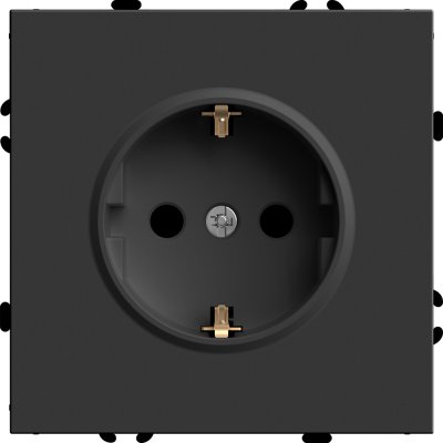 Розетка 1-местная с защитной шторкой с/з (механизм), , 250В, 16А, серия эмили, RST16-5110-05, STEKKE фото 1