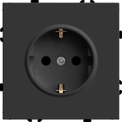 Розетка 1-местная с защитной шторкой с/з (механизм), , 250В, 16А, серия эмили, RST16-5110-05, STEKKE фото 1