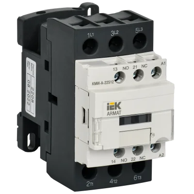 ARMAT Контактор КМИ-А-22512 LC1D 25А 400В/АС3 1NO/1NC IEK AR-ACC-21-025-400-11 фото 1